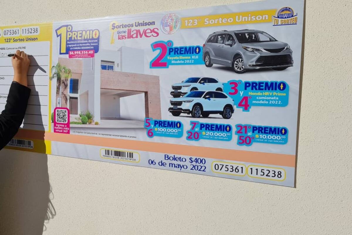 Inicia venta de boletos de Sorteos Unison