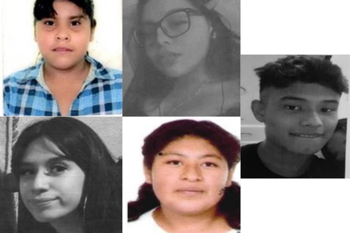 Alerta Amber CDMX: Buscan a cinco menores extraviados