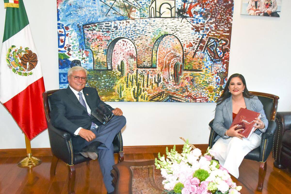Recibe Celida López a Gobernador de Baja California