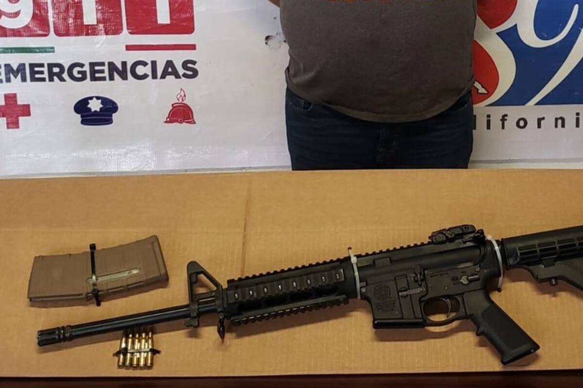 Arresta PEP a hombre en posesión de una carabina calibre .223