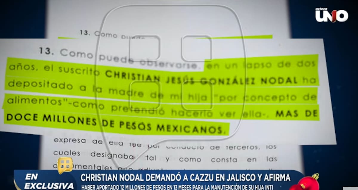 Demanda de Christian Nodal a Cazzu | Captura Youtube: @Ventaneando