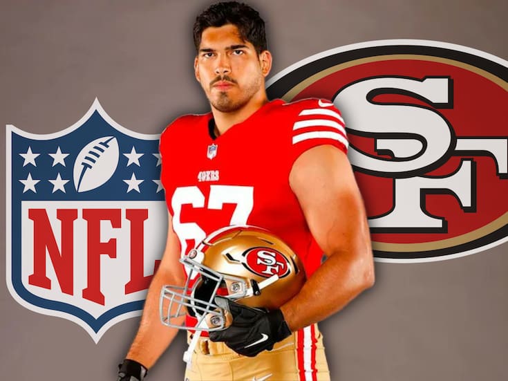 Isaac Alarcón, liniero mexicano, revonó con los 49ers de San Francisco