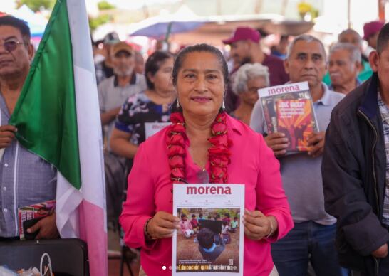La morenista Abelina López. | Crédito: Instagram @abelinalopezr