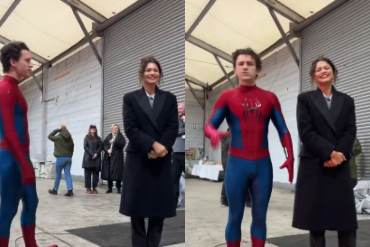 Zendaya desata rumores de embarazo tras video filtrado del set de “Spider-Man 4″