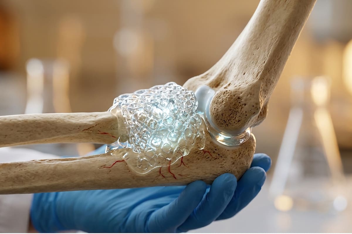 Crearon un “vidrio” que puede imprimirse en 3D y después ayudar al cuerpo a formar nuevo hueso: el material se probó en cráneos de conejos y mostró un crecimiento óseo sostenido durante ocho semanas