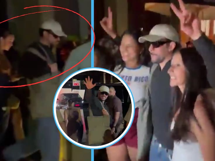 Video | Bad Bunny y Gabriela Berlingeri son captados saliendo de restaurante en São Paulo; el cantante posa con fans