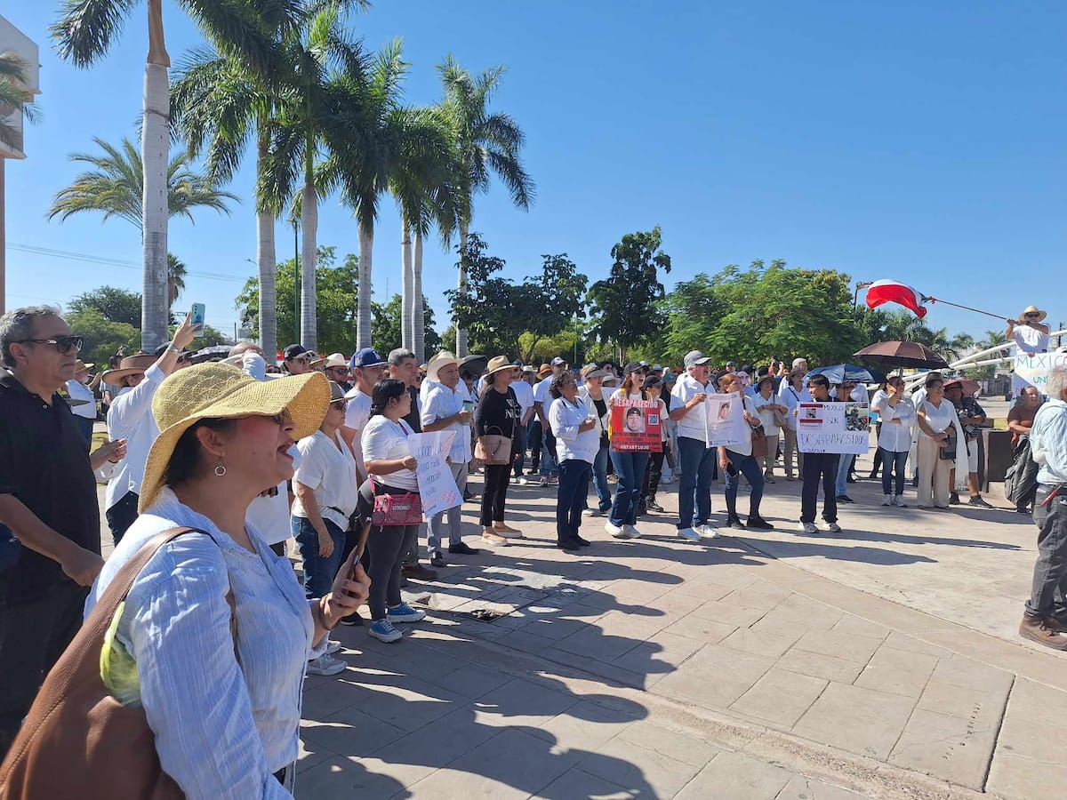 Manifestaciones en Ciudad Obregón.