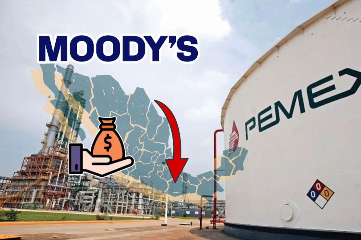 Moody’s advierte que apoyos a Pemex presionan la deuda de México y pide mayor ajuste fiscal