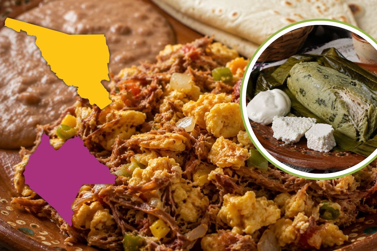 Mientras en Chiapas desayunan tamal de chipilín, en Sonora prefieren machaca con huevo y tortillas de harina