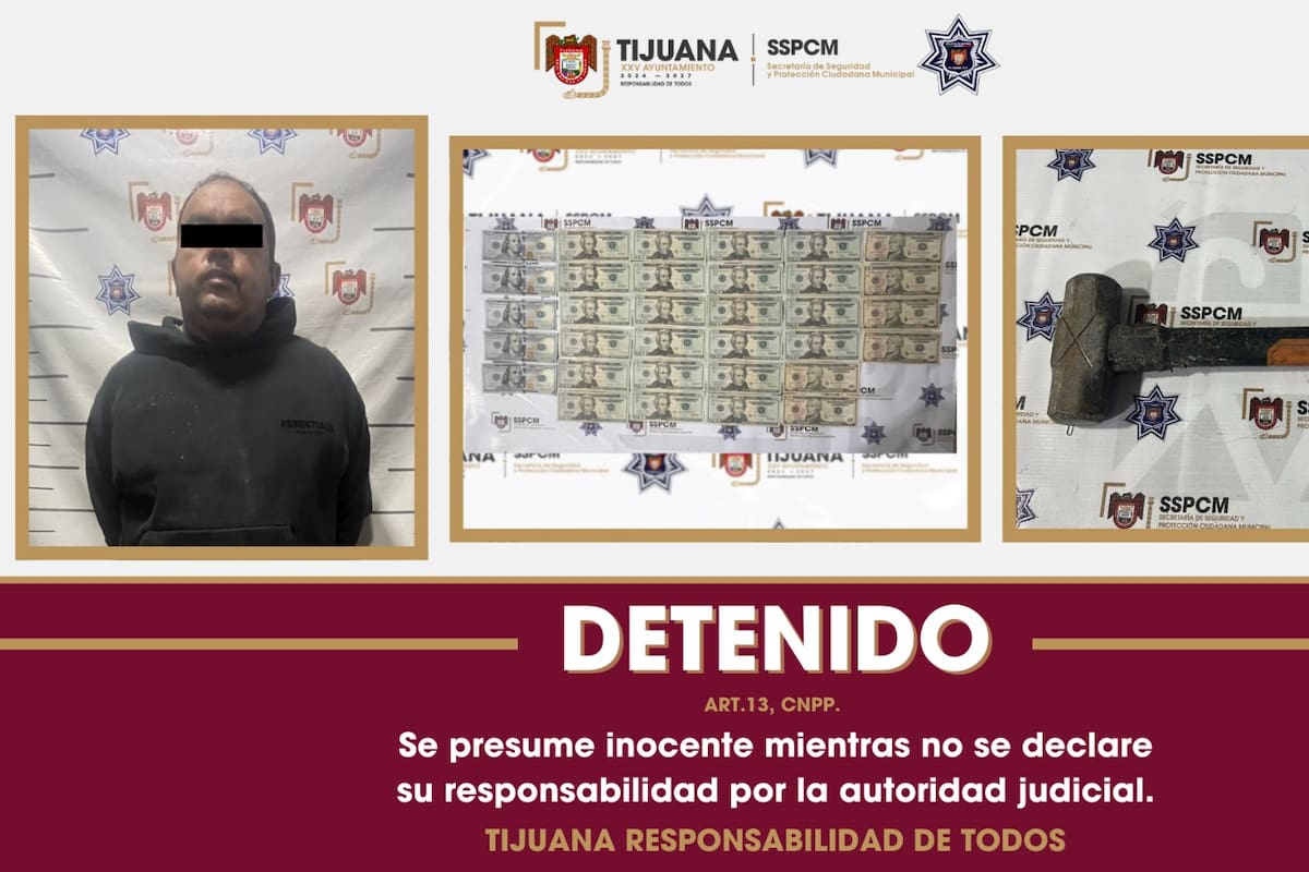 Capturan a presunto involucrado en robo en notaría