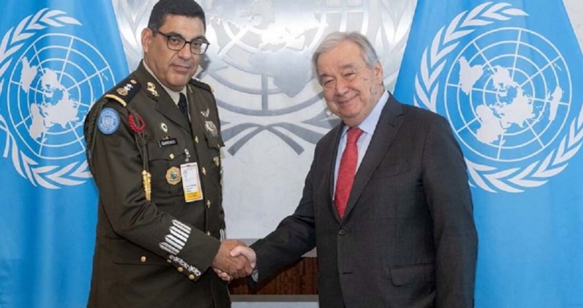 General Ramón Guardado Sánchez, primer mexicano en asumir el cargo de jefe de Misión y jefe de Observadores Militares de la ONU en la operación UNMOGIP, en India y Pakistán. / NORESTE.