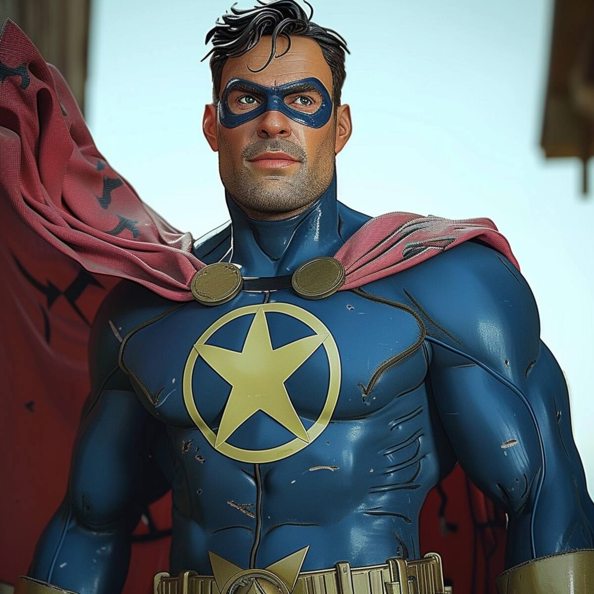 Estrella vs. Símbolo: La IA transforma el emblema de Capitanazo en su vestuario de superhéroe.