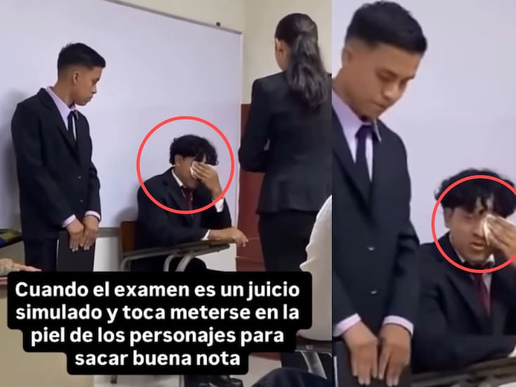 “Más que abogado, resultó ser actor”: joven se vuelve viral por meterse en el papel de la víctima en un examen de juicio simulado y hasta se puso a llorar