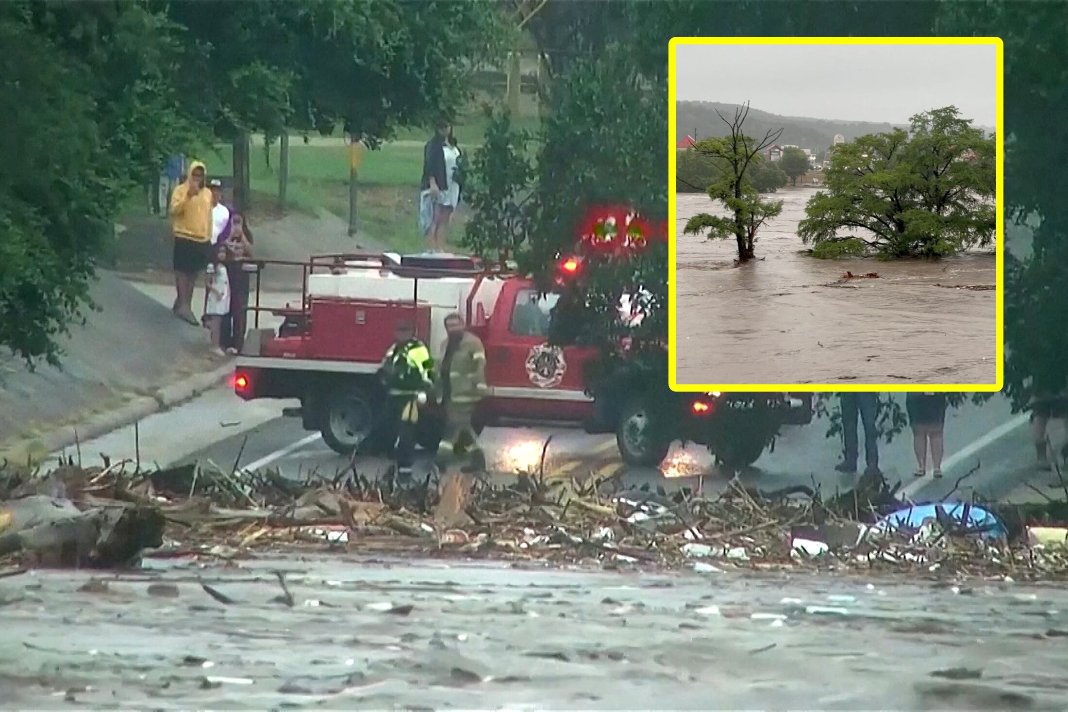 Más de 20 desaparecieron tras inundaciones repentinas en Texas.