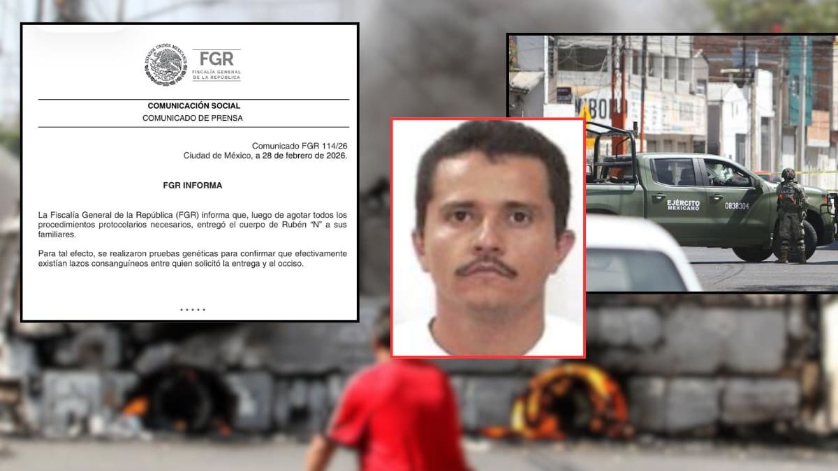 FGR entrega a familiares el cuerpo de “El Mencho” tras realizar pruebas genéticas y protocolos legales derivados del operativo en Jalisco