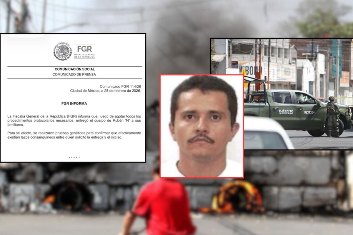 FGR entrega a familiares el cuerpo de “El Mencho” tras realizar pruebas genéticas y protocolos legales derivados del operativo en Jalisco