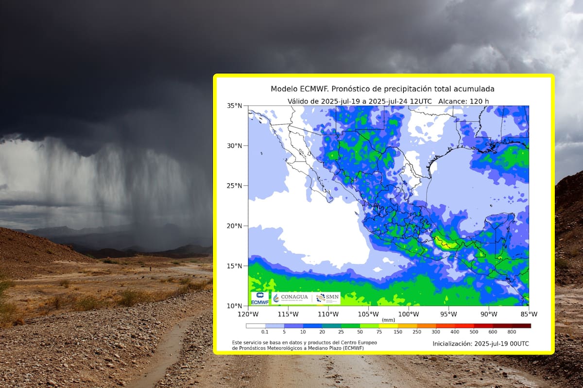Entre lunes y martes se esperan fuertes lluvias para estas ciudades