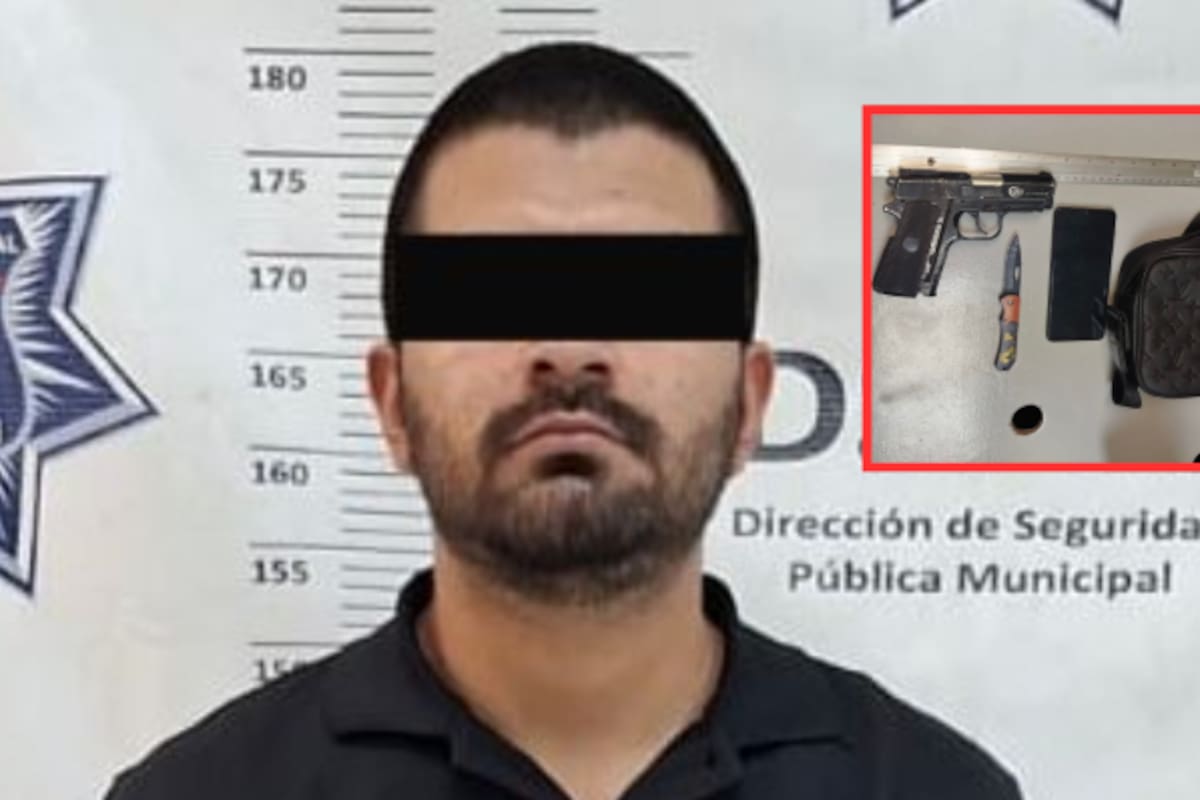 Detienen a taxista con arma prohibida; lo vinculan a robo violento y autos robados