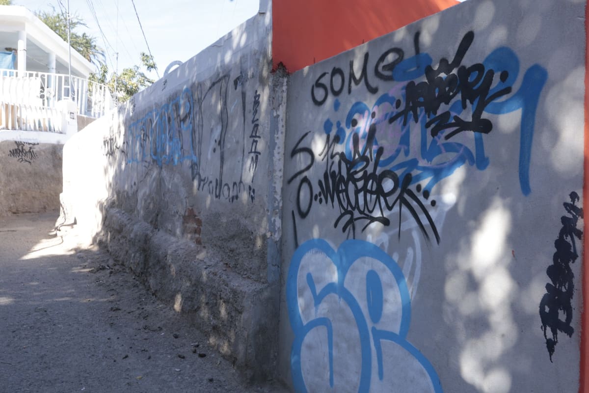 En la rinconada de la calle Nuevo León y 20 de Noviembre de la colonia 5 de Mayo, abundan los callejones donde salen al paso las personas armadas con machetes o soleras, según los vecinos. FOTO: TEODORO BORBÓN