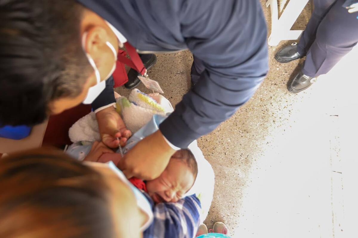 Niños serán vacunados contra sarampión y rubéola en Palacio Municipal de Tijuana