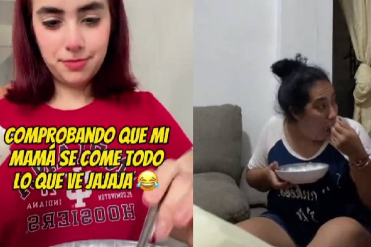 Joven le hace una broma a su mamá y, en vez de yogurt, le pone crema humectante en su plato: mira su reacción