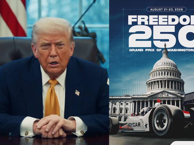 Donald Trump ordena una carrera de IndyCar en las calles de Washington para el “Fredom250 Grand Prix”