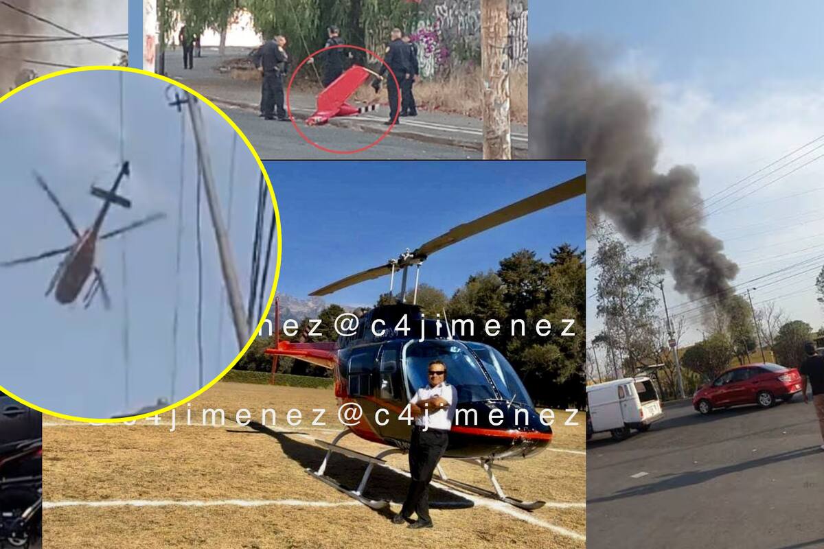 Identifican a víctimas de caída de helicóptero en Coyoacán, ¿Qué se sabe?