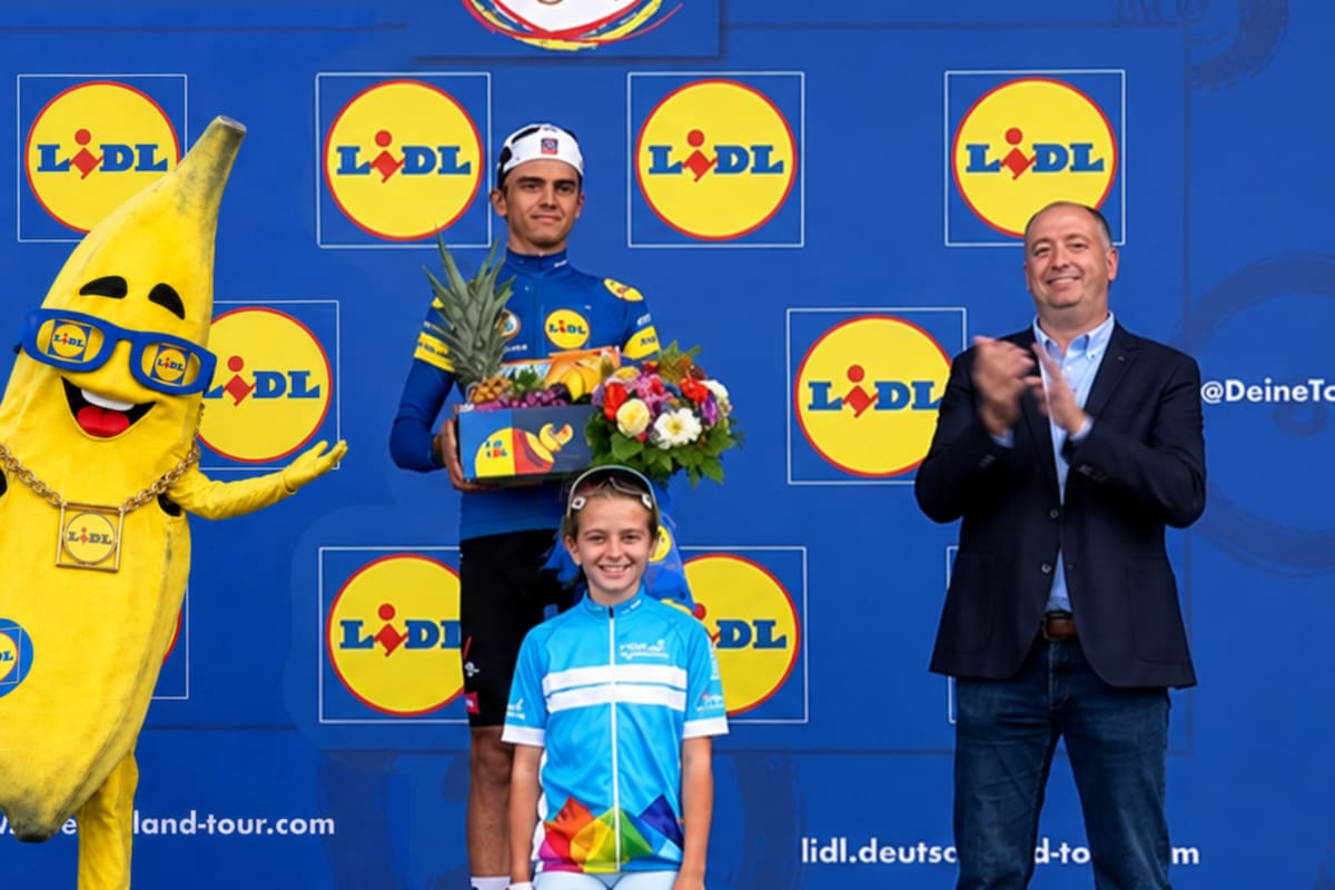 ¿Por qué premiaron a Isaac del Toro con una caja de frutas en el Tour de Alemania?