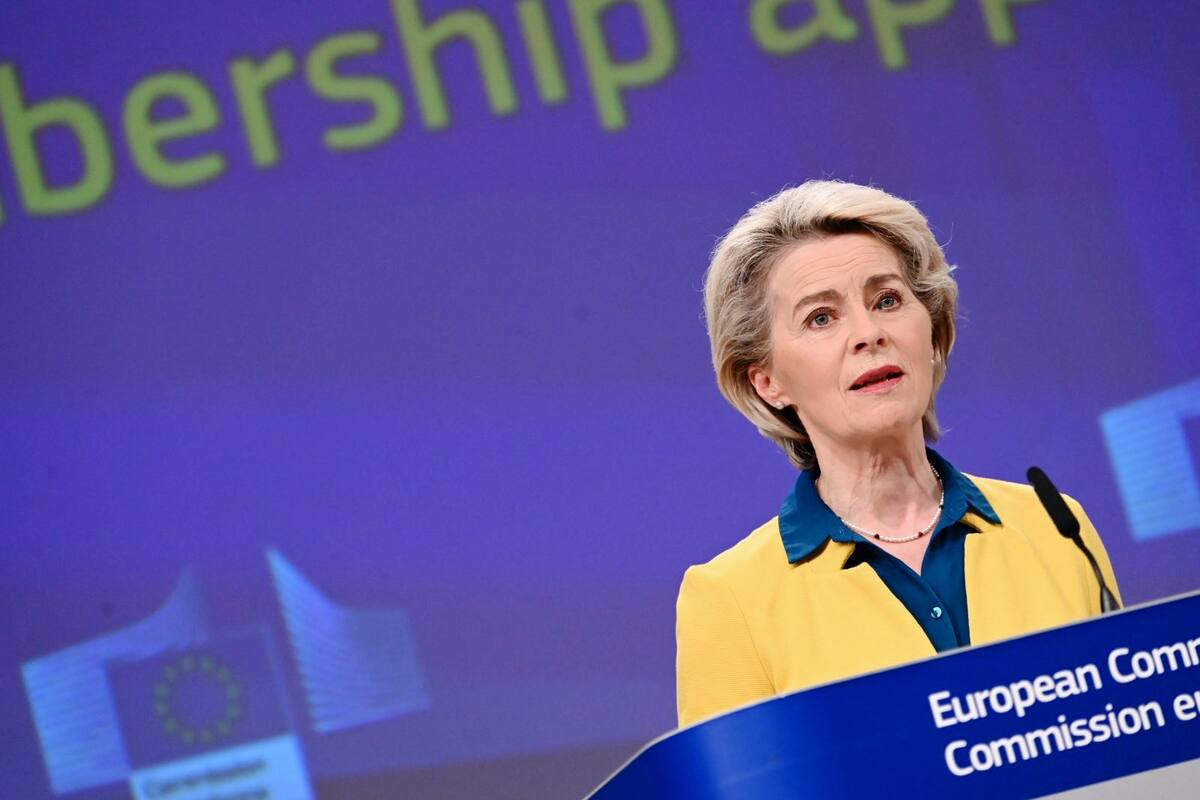 Comisión Europea recomendó brindar a Ucrania estatus de candidata para ingresar a la UE