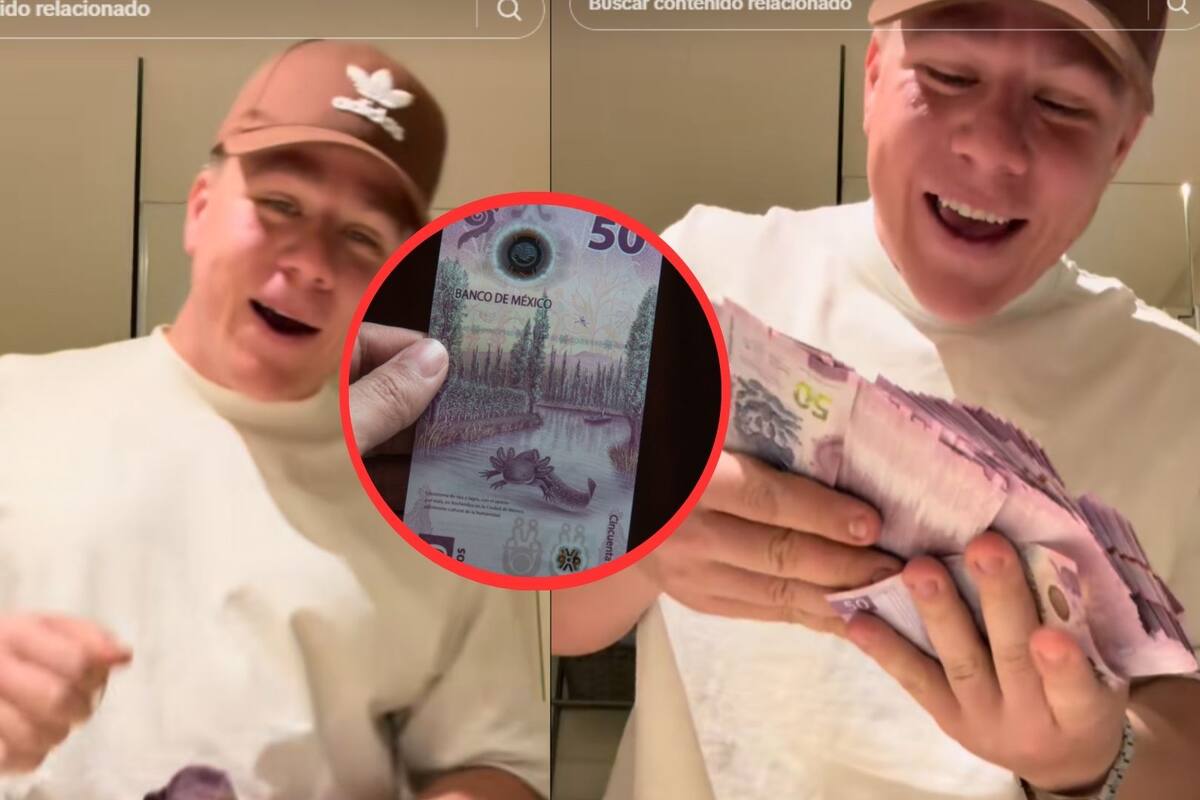 Influencer ruso bromea sobre coleccionar billetes de ajolote y su impacto en la economía mexican