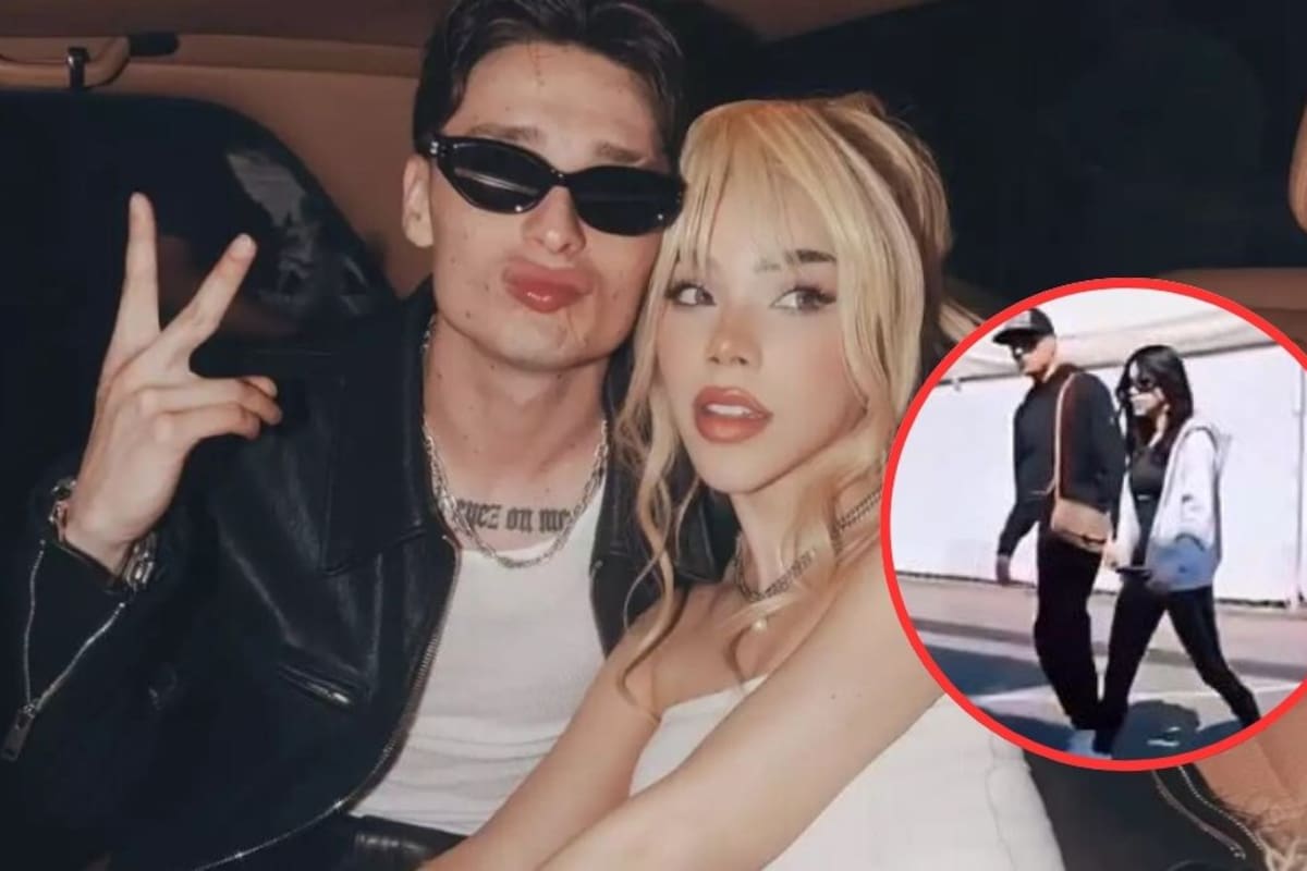 Captan a Peso Pluma y Kenia Os tomados de la mano ¿Confirman romance?