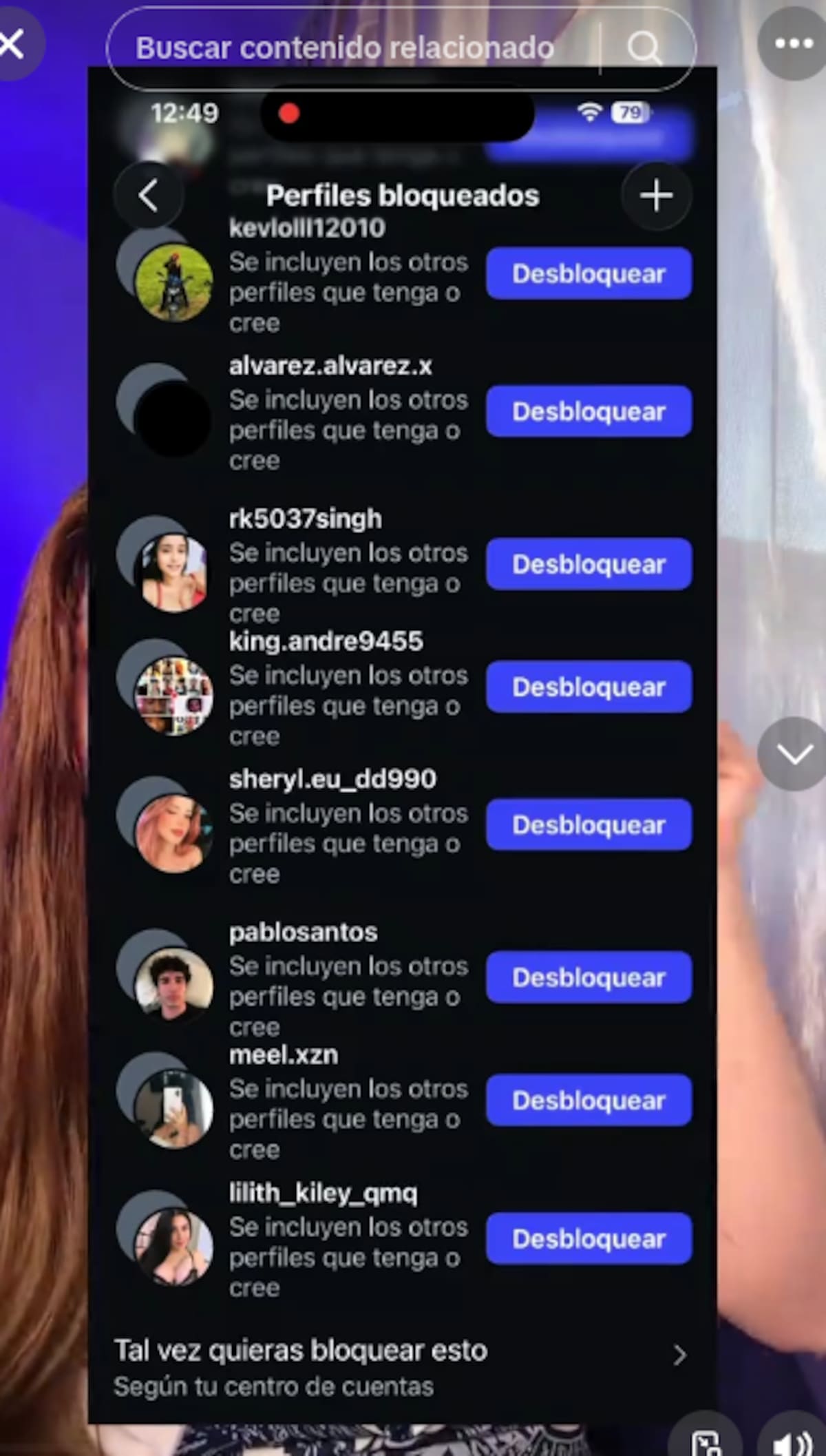 Evidencia de Galitaari. | Caputra: TikTok @galitaari.