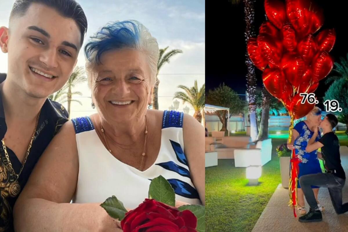 VIRAL en TikTok: Joven de 19 años le pide a su novia de 76 casarse con él