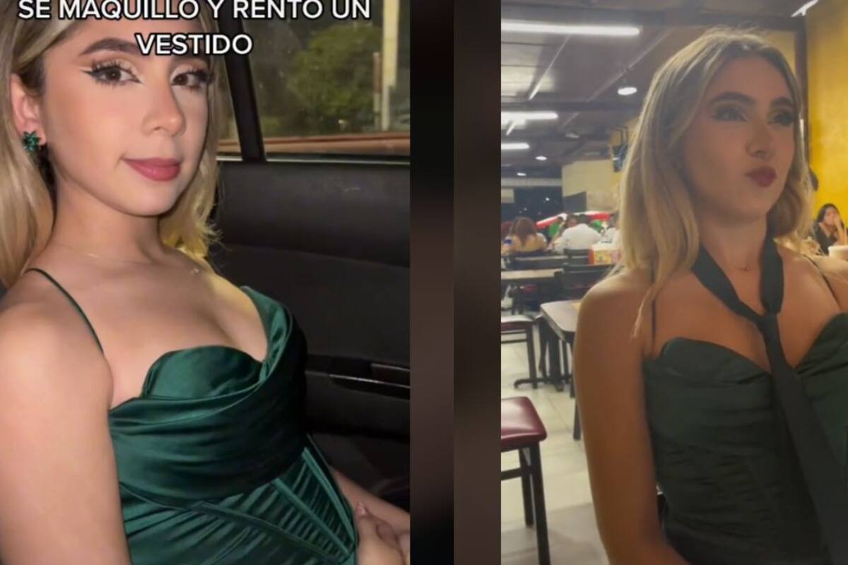 TikTok: Mujer se maquilla y arregla para la cena de su aniversario y la terminan llevando a los tacos