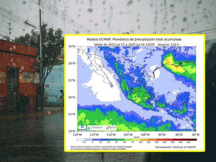 Estos son los estados donde habrá lluvias muy fuertes el jueves, viernes y sábado