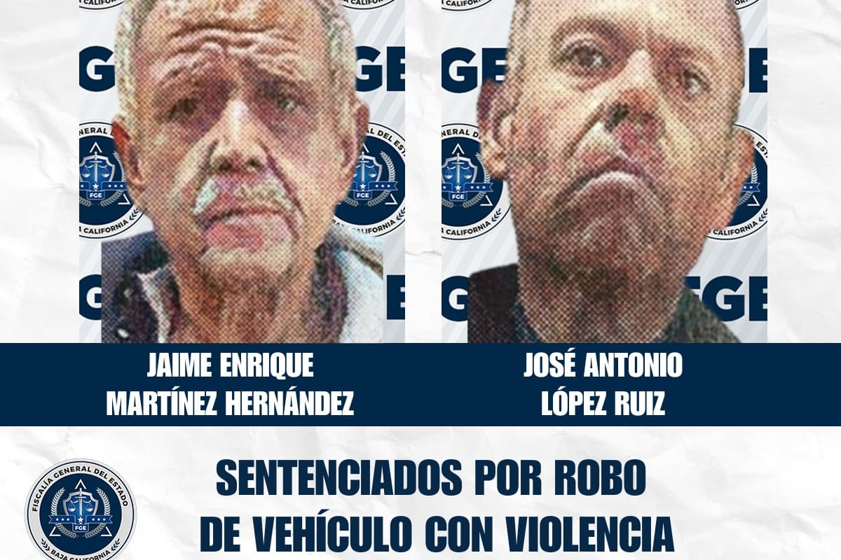 Dan pena condenatoria a dos hombres por robo de vehículo con violencia