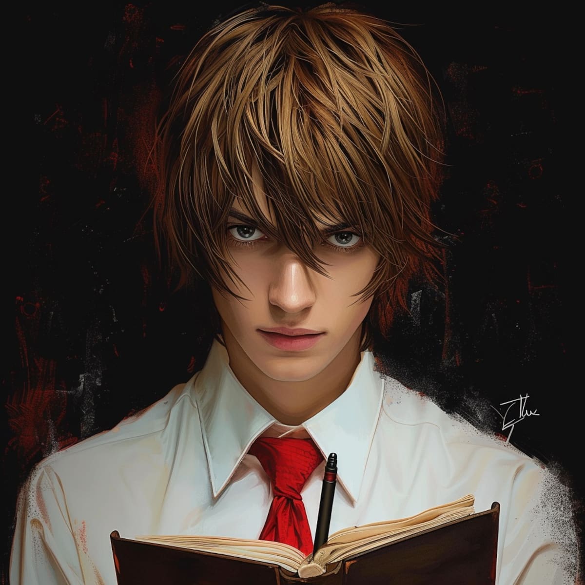 Light Yagami de Death Note en versión realista según la Inteligencia Artificial