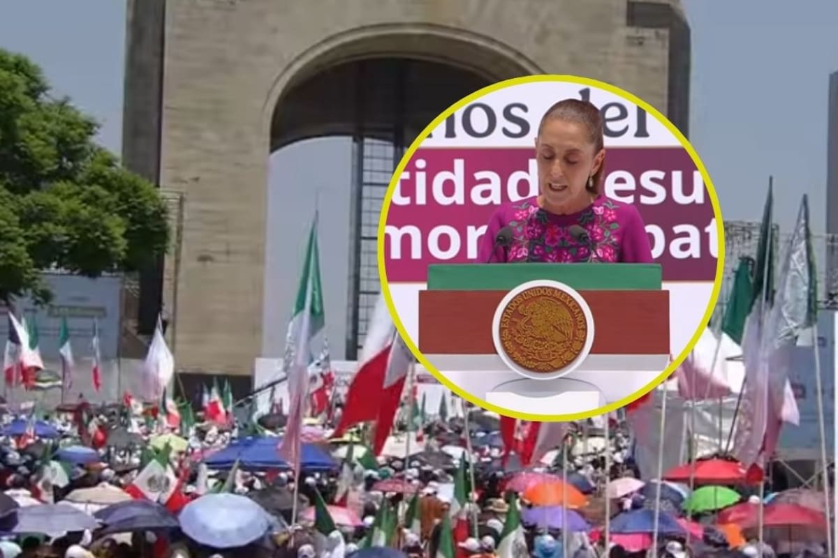 Arranca Sheinbaum su informe en Monumento a la Revolución