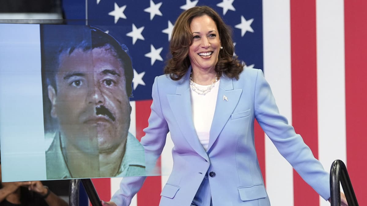 La candidata presidencial Kamala Harris recordó el enfrentamiento que tuvo con el Cártel de Sinaloa como fiscal general estatal. | Especial