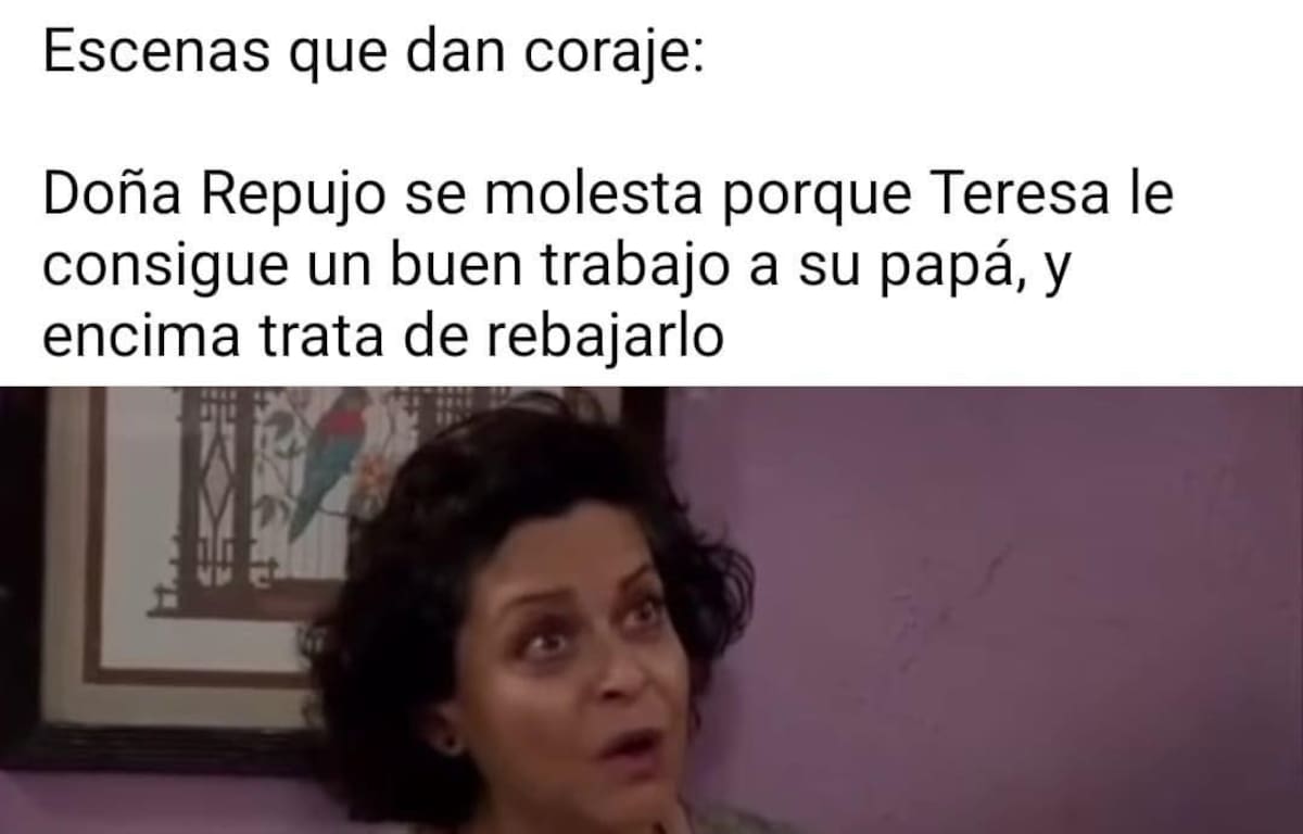 Meme de Doña Refugio.