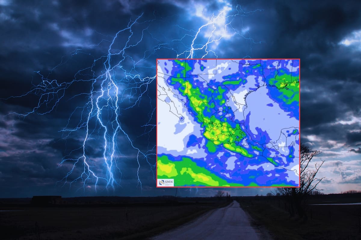 El monzón mexicano continúa desatando fuertes lluvias en varios estados hoy martes 15 de julio