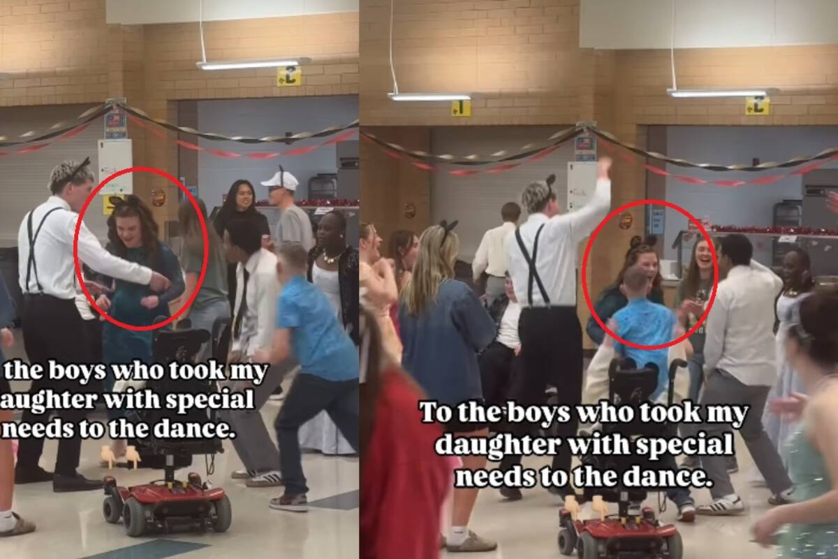 Niña con autismo es el centro del baile escolar y su madre agradece la inclusión