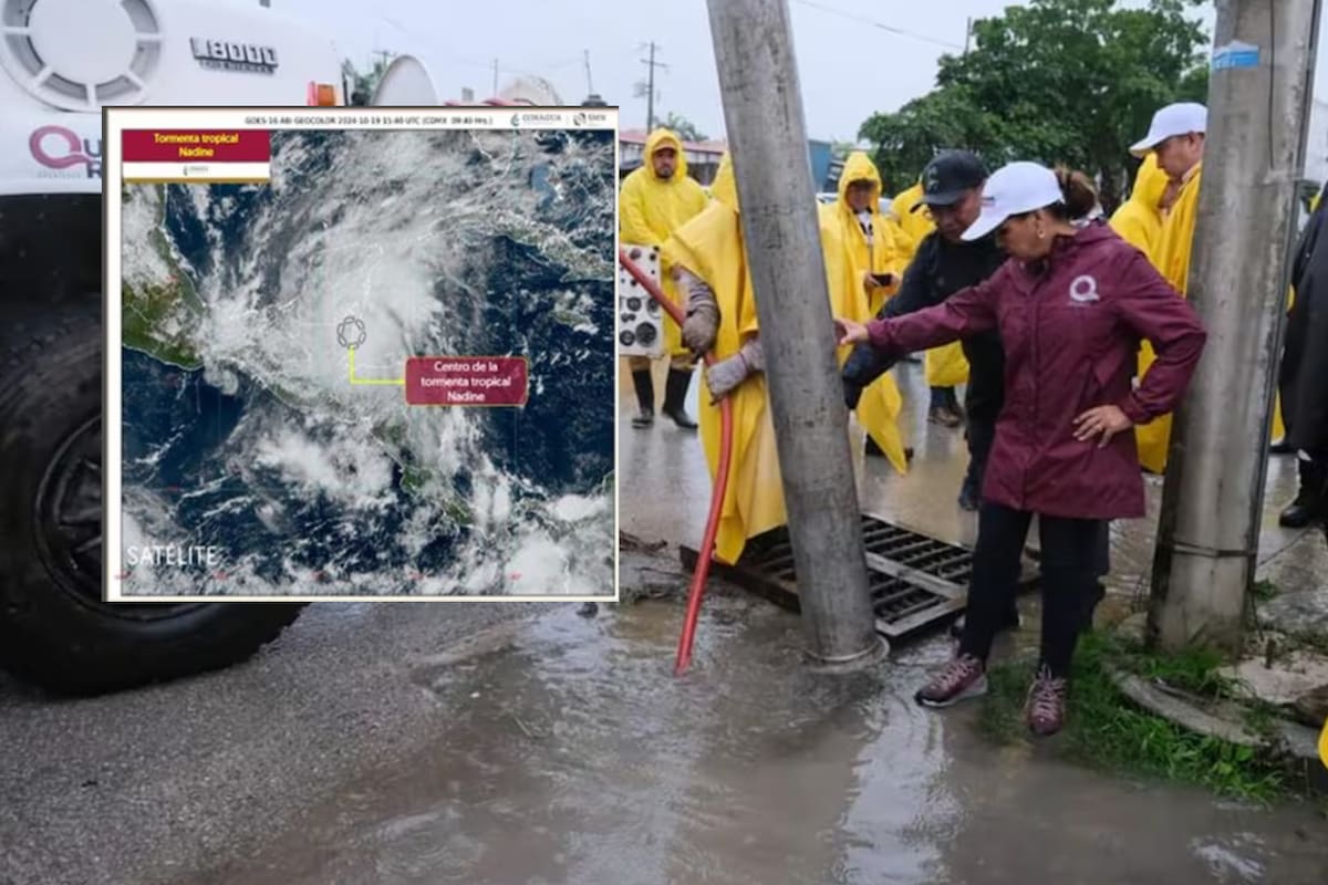 Nadine activa alertas al Sur de Quintana Roo; tocó tierra en Belice