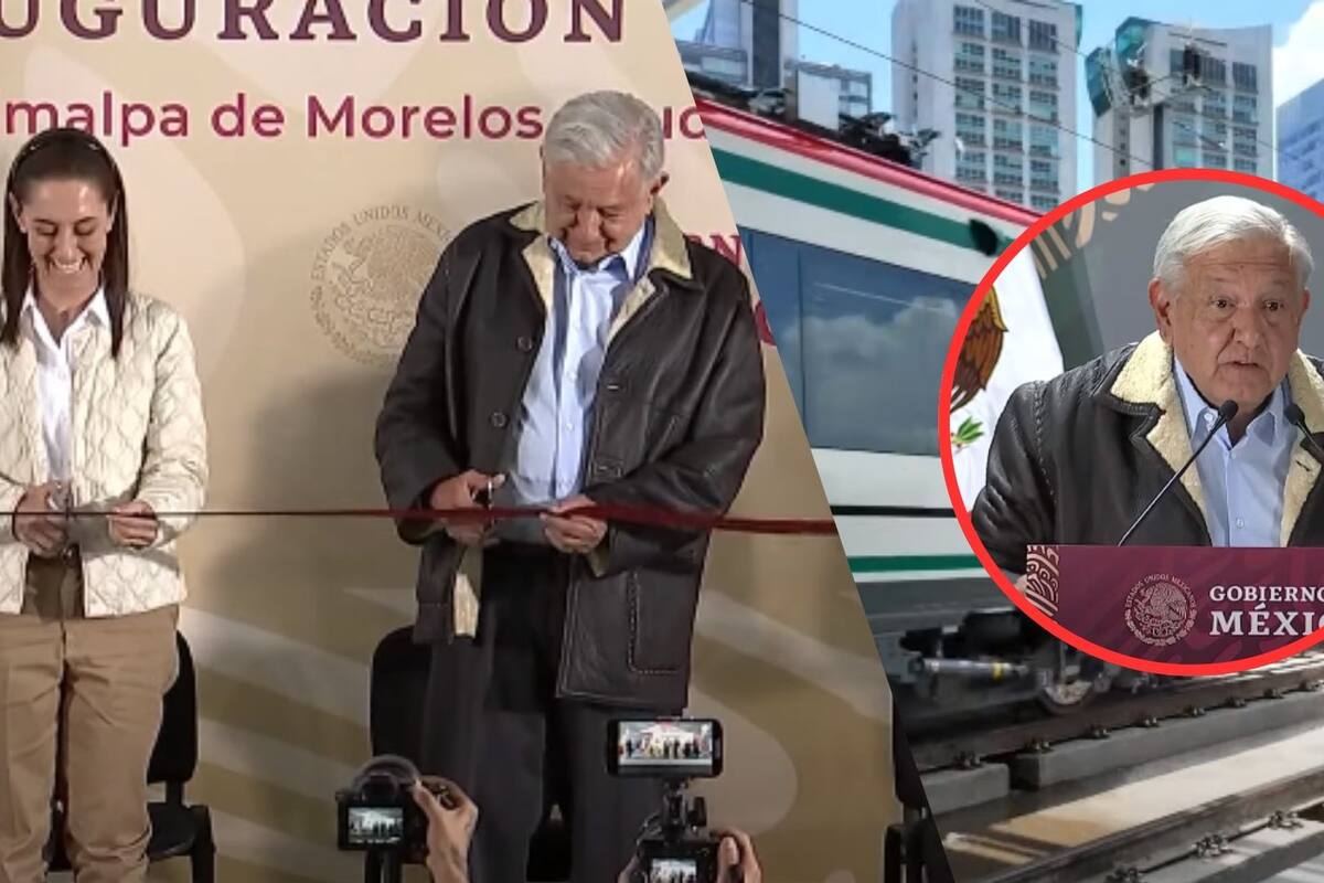 AMLO y Sheinbaum inauguran la estación Santa Fe del tren “El Insurgente”