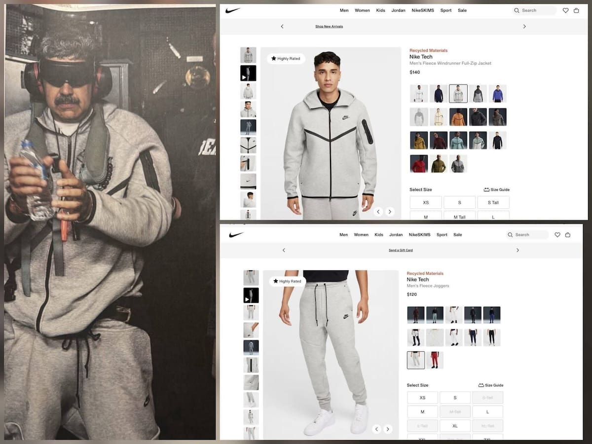 El conjunto Nike Tech Fleece gris, con un valor aproximado de 4,400 pesos mexicanos, se volvió tendencia tras aparecer en imágenes virales y agotó tallas en distintas tiendas.