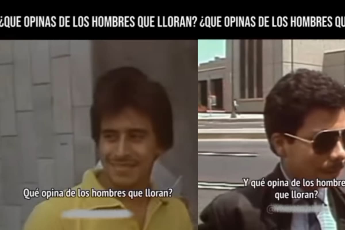 INCREÍBLE: Esto opinaban los hombres sobre llorar en 1988