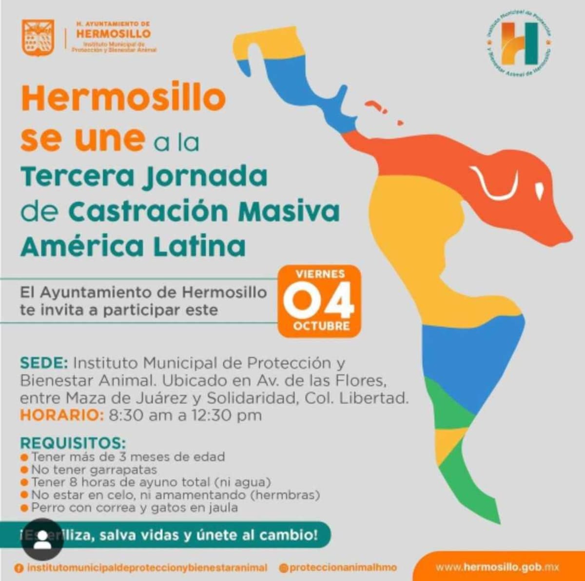 Campaña de esterilización masiva se llevará a cabo en Hermosillo