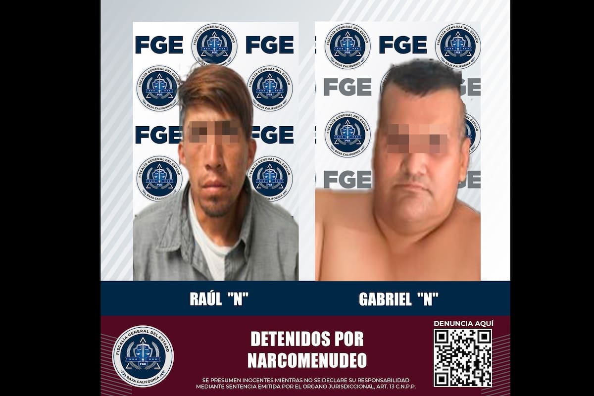 Dos detenidos por narcomenudeo en cateos