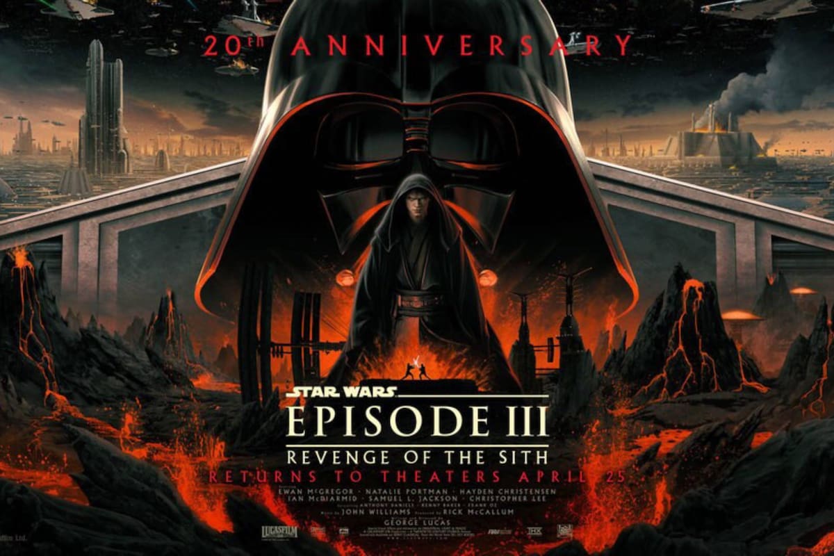 ‘Star Wars: La Venganza de los Sith’ será reestrenada por su 20 aniversario