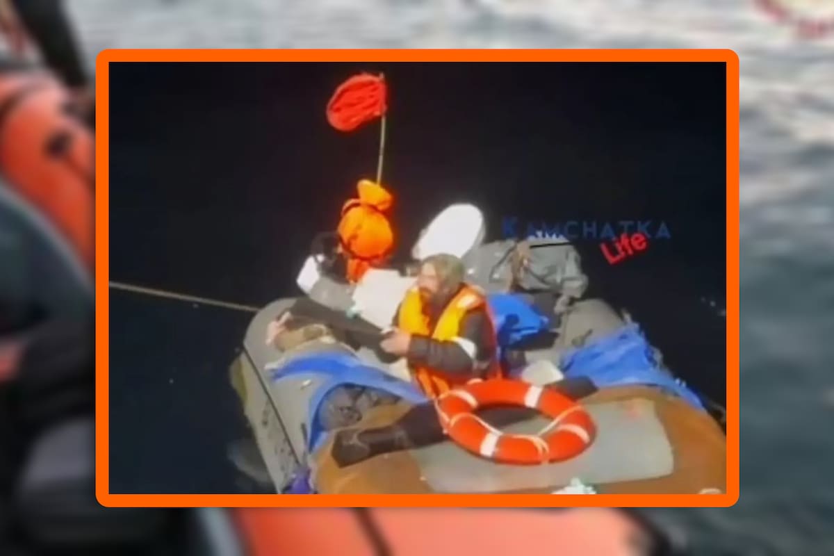 Náufrago ruso sobrevivió más de 2 meses en una balsa inflable, junto a los cuerpos de sus acompañantes